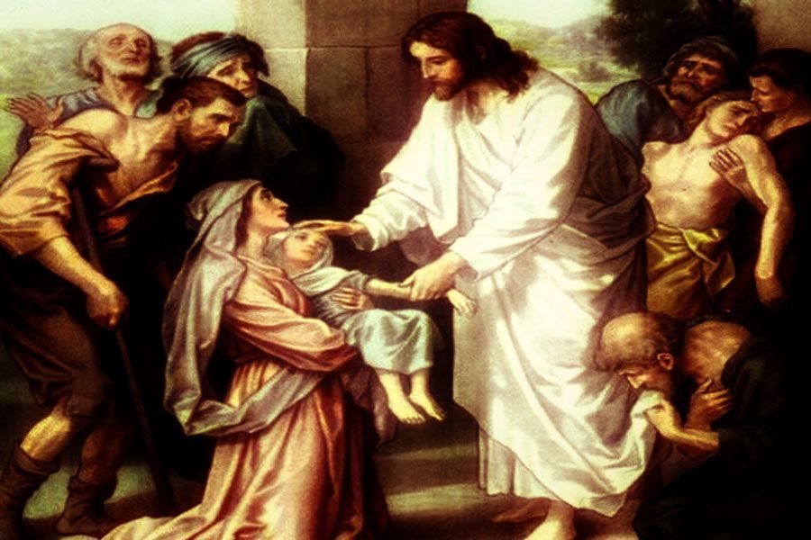 Jesús sana la hija de una pagana sirofenisa