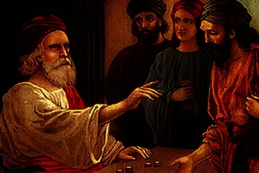 Jesús narra la parábola del mayordomo infiel