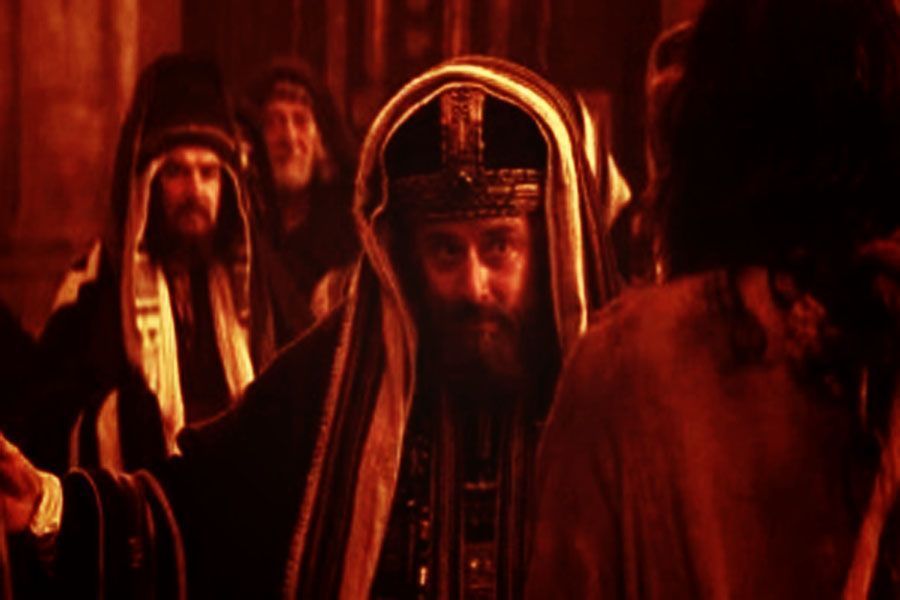 Anás interroga a Jesús