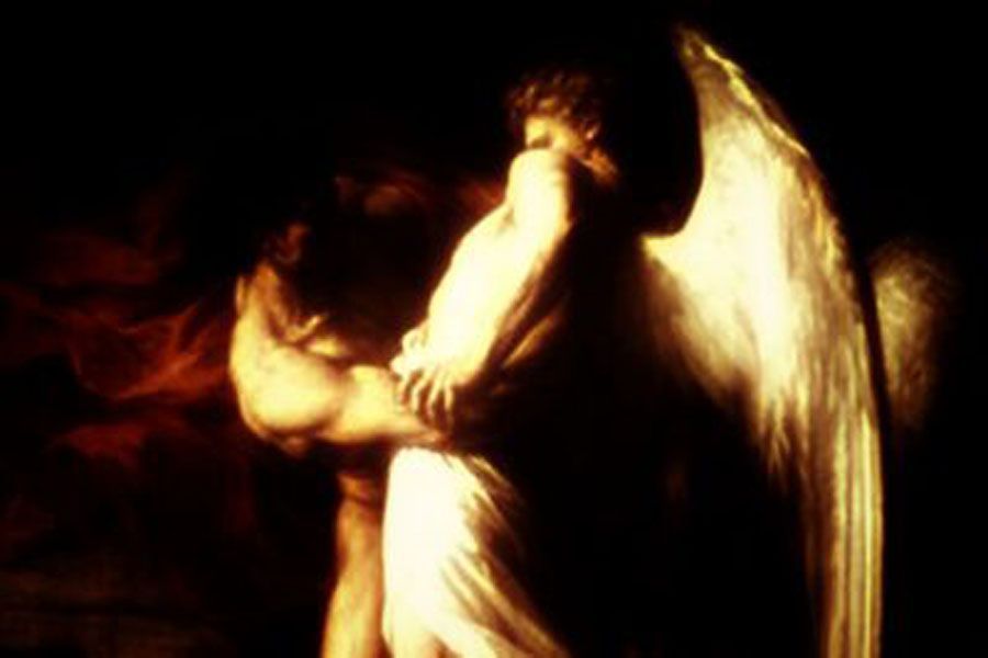 Jacob lucha con el Ángel de Dios